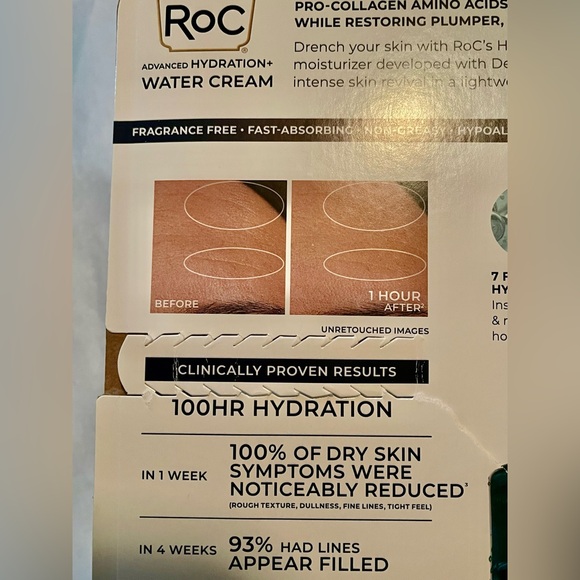 New! ROC Advanced Hydration Water Cream - Blue - Picture 3 of 6